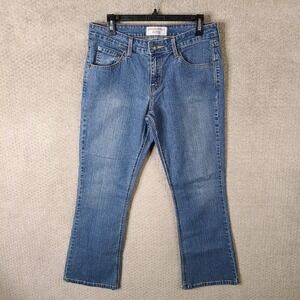 Levis Jeans Womens 6 Short Blue Stretch‎ Low Rise Bootcut Y2K Dark Wash Denim